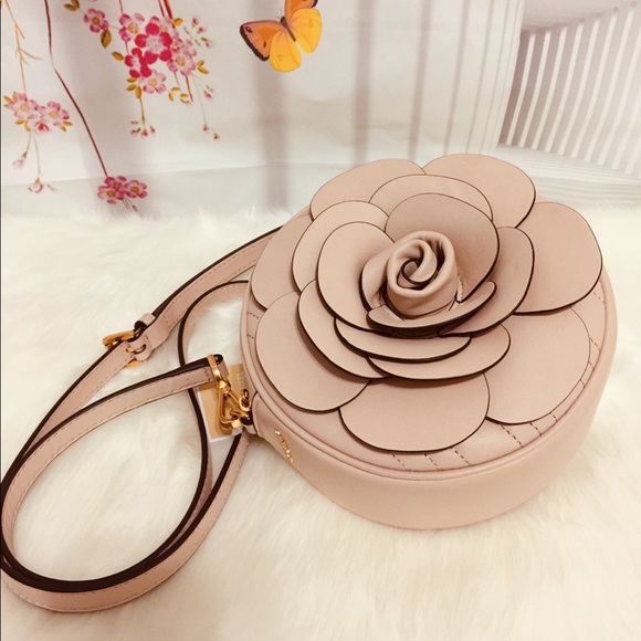 Michael Kors Handbags - 💕NWT Michael Kors 3D rose leather Crossbody